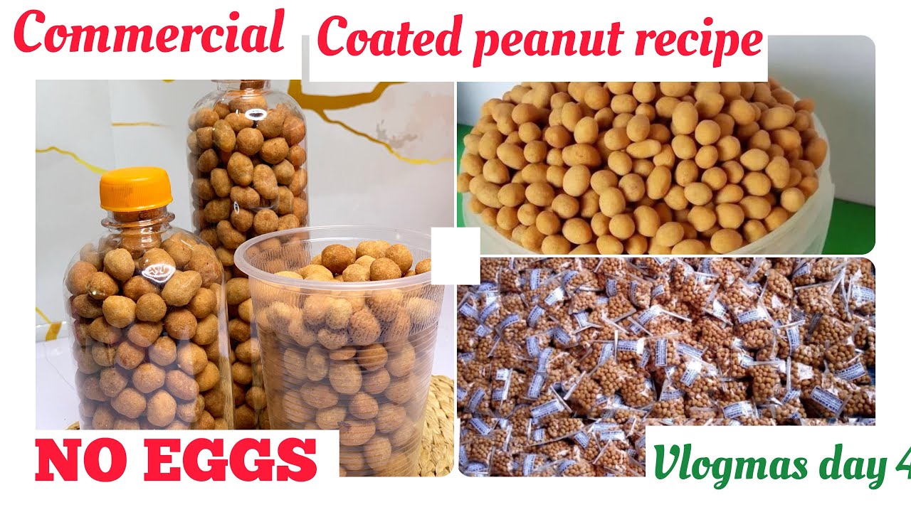 COMMERCIAL EGGLESS COATED PEANUTS RECIPE |  | VLOGMAS DAY 4 | SMALL BUSINESS IDEA