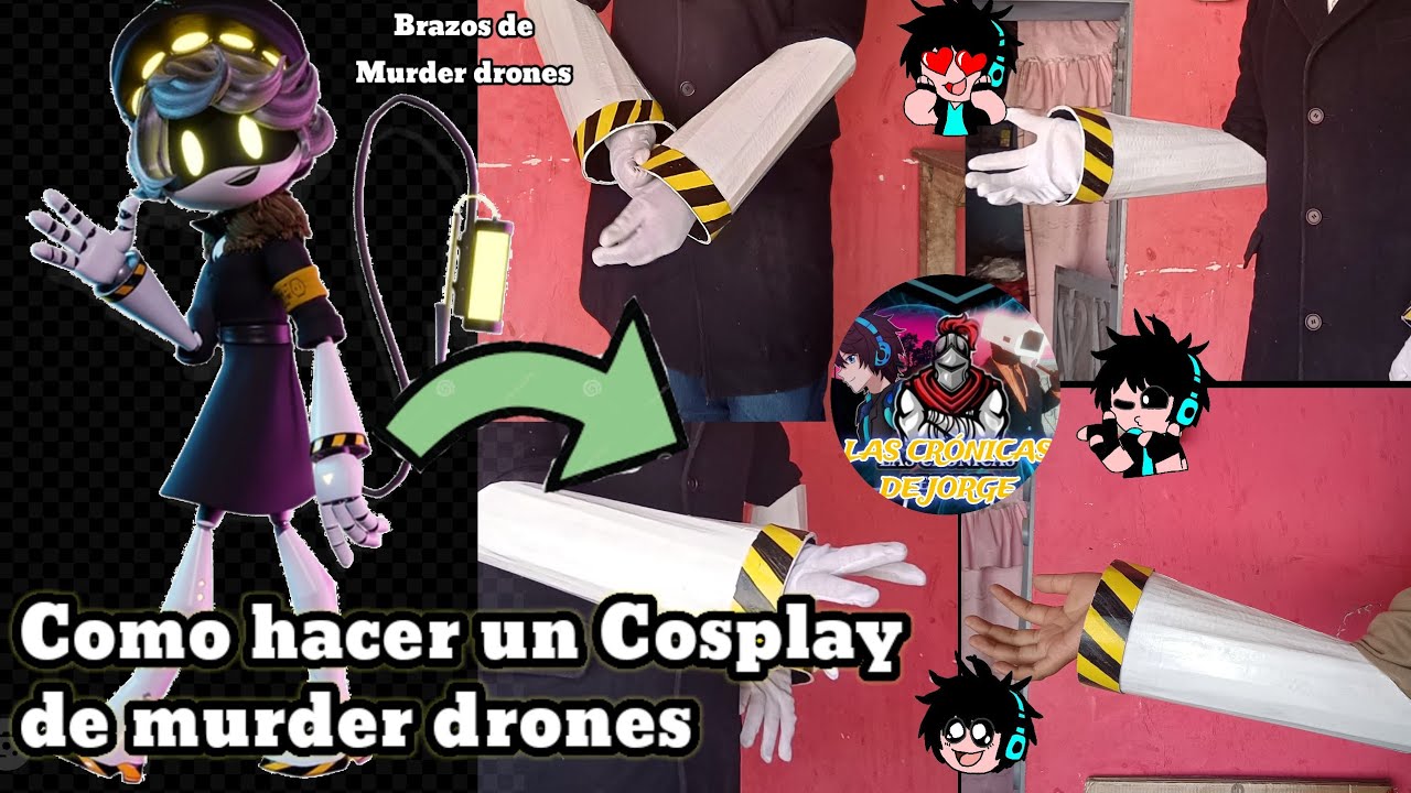 Cómo hacer un cosplay de Murder drones- con cartón- Brazos de Murder drones - #tendencia #cosplay