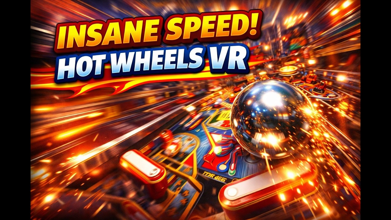 Hot Wheels Pinball VR 🔥 Full Table Run | Extreme Speed, Ramps & Immersive POV