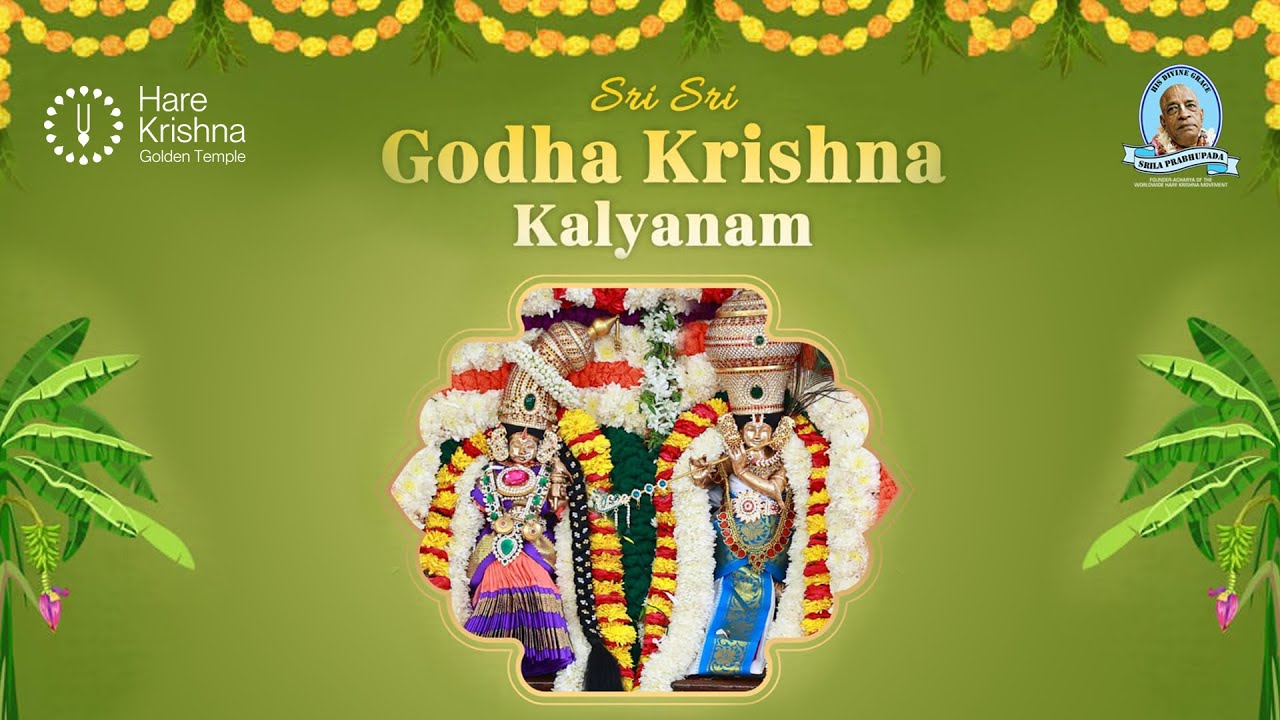 LIVE - Goda Krishna Kalyanam || Jan 13th 2025 || Sankranthi special  || Hare Krishna Golden Temple