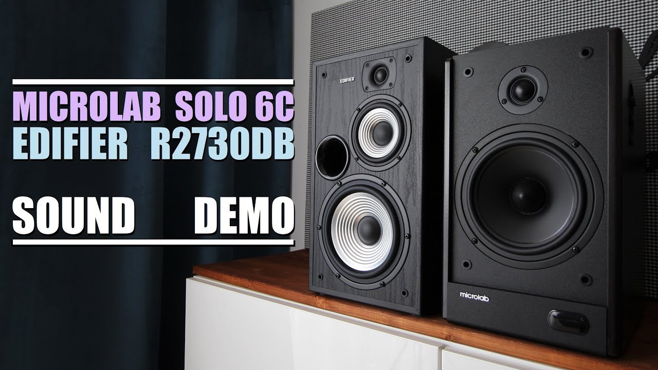 Edifier R2730DB против Microlab Solo 6C || Демонстрация звука с тестом басов