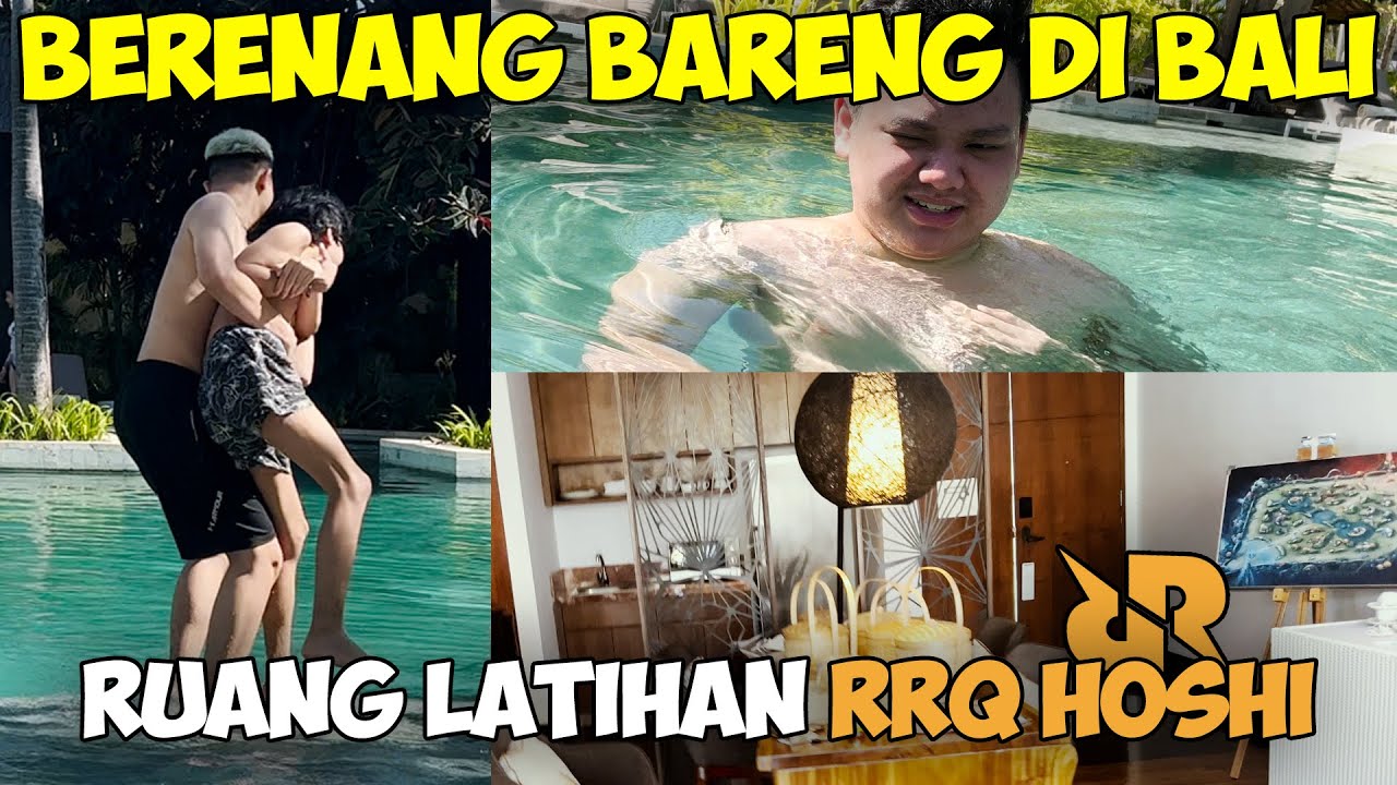 VLOG RRQ HOSHI DI BALI - BERENANG BARENG PLAYER DEPAN RUANG LATIHAN RRQ HOSHI ! - XINBLOG #2
