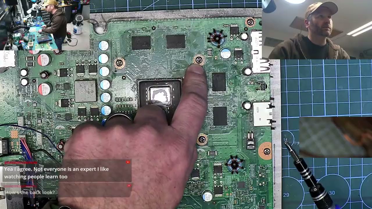 Learning Electronic Repair LIVE!