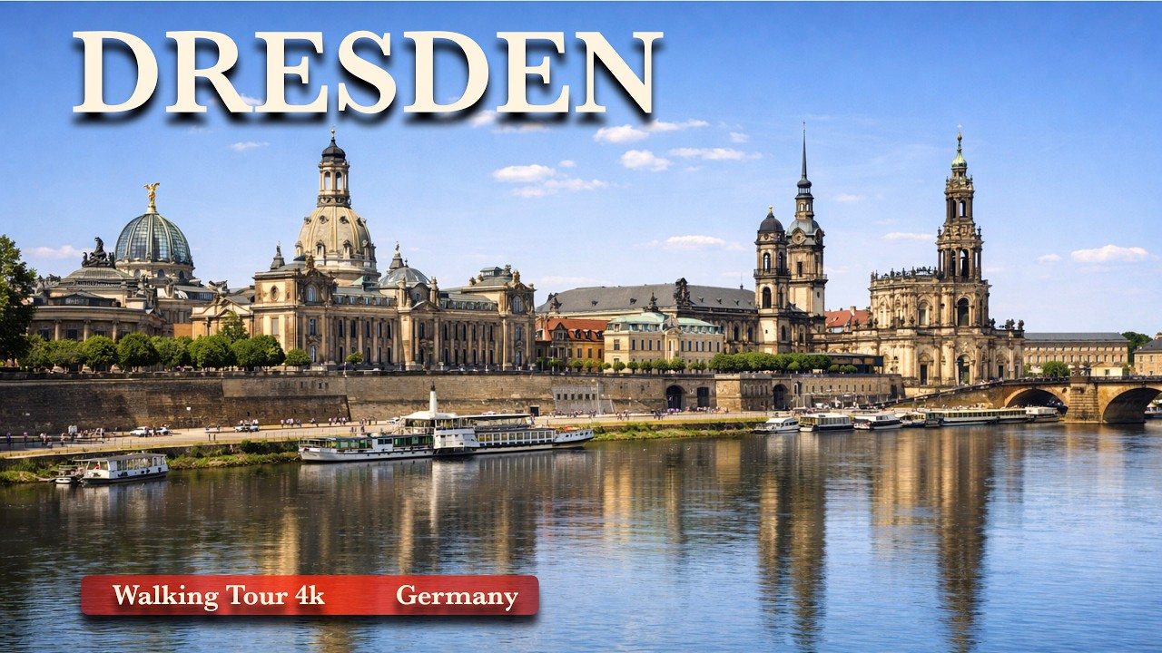 🇩🇪 DRESDEN GERMANY - It’s the real Florence, only on the Elbe! Walking Tour 4k60 With Subtitles