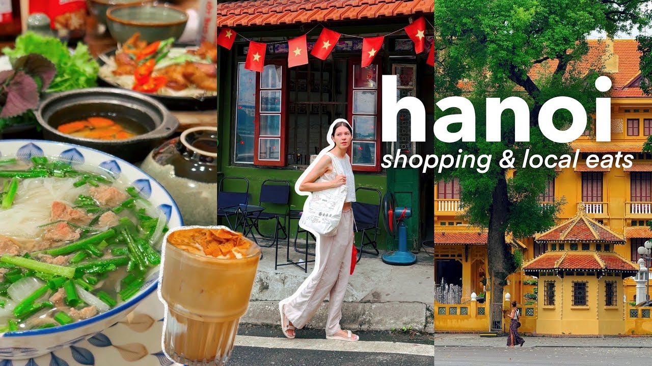 HANOI is intense! 🇻🇳😵&zwj;💫 local food, hidden cafes, shopping & culture shock | korea to vietnam travel