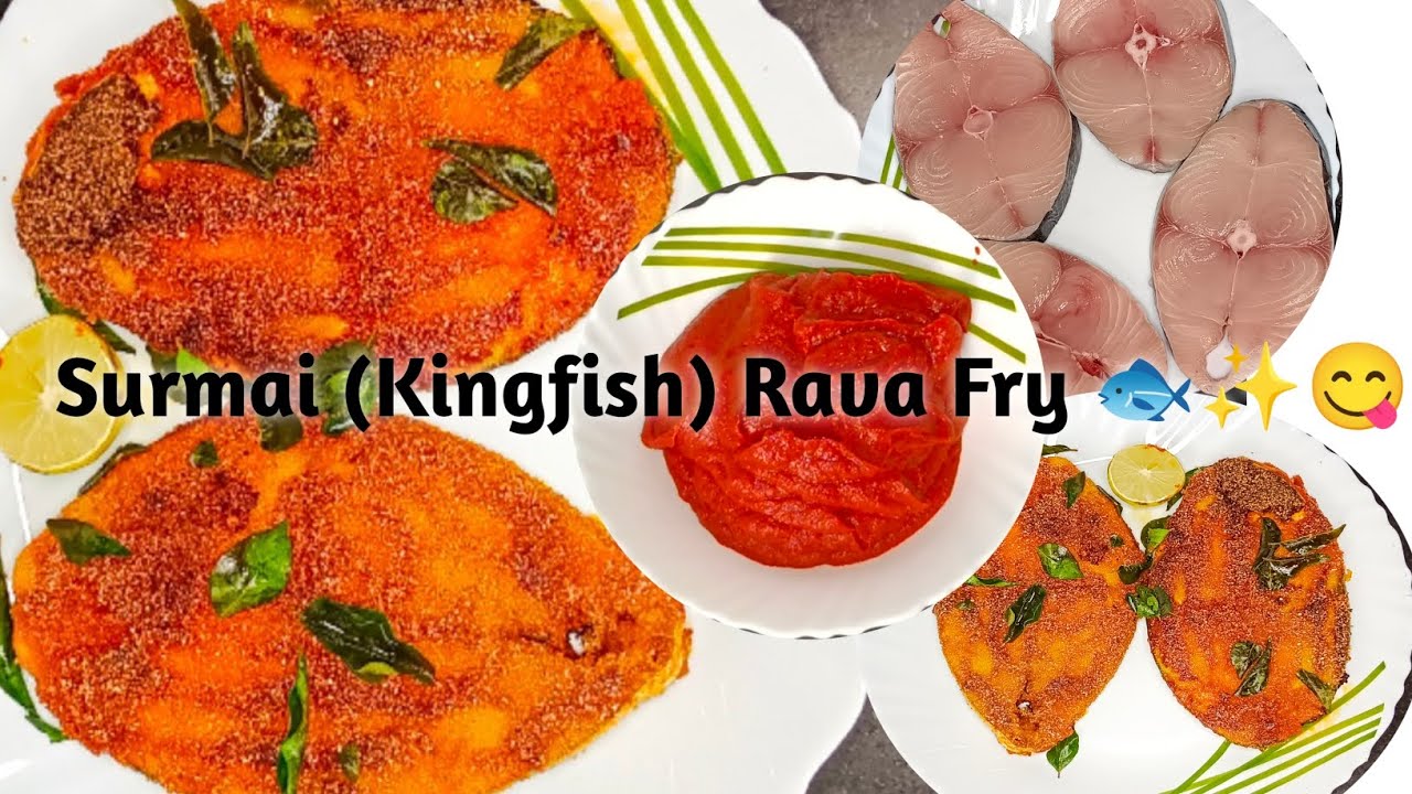 Surmai Rava Fry Recipe 🐟 | Crispy Kingfish Fry in Coconut Oil | Coastal Style
