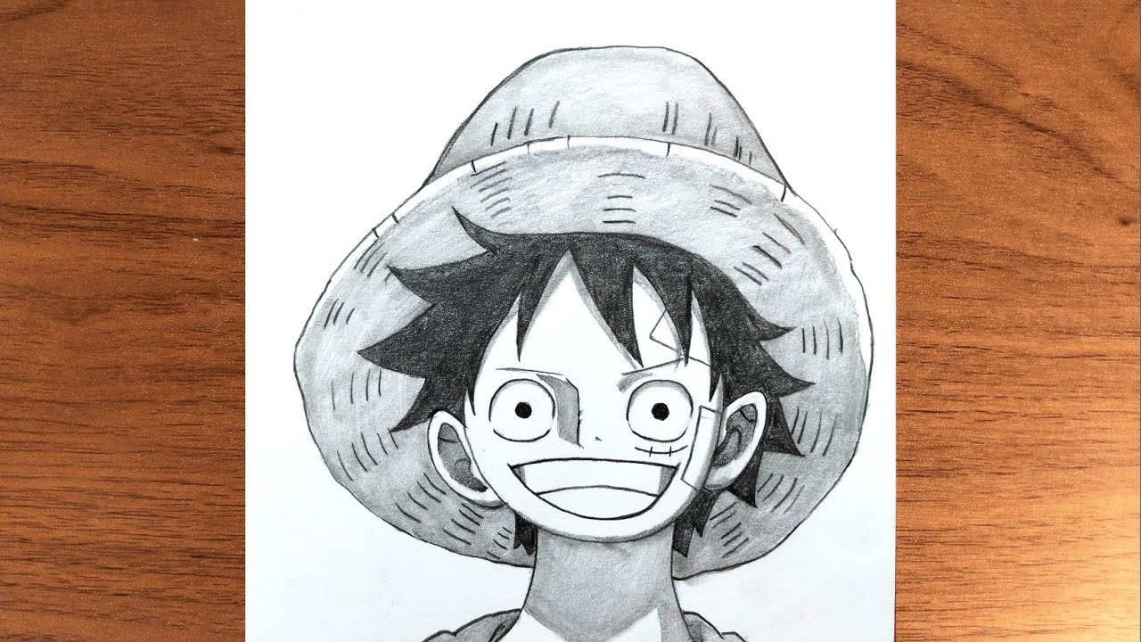 Easy Anime Drawing || How to Draw Monkey D. Luffy Step by Step || Anime Drawing for Beginners