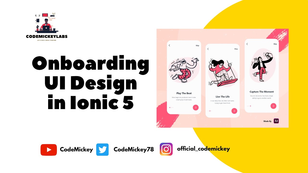 Ionic 5 Onboarding UI: How to make an awesome Onboarding UI with Ionic 5 & Angular 9.