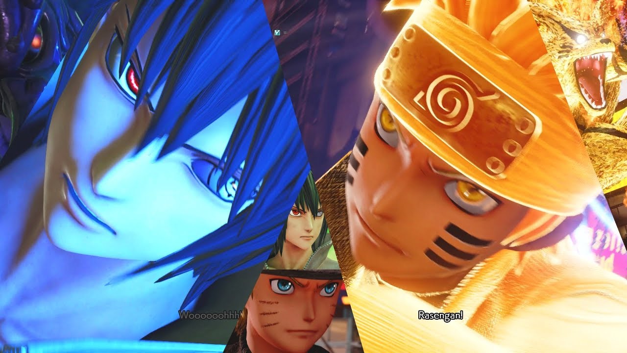 Jump Force - Six Paths Naruto & Sasuke Combos, Supers, & Ultimate Attacks (HD)