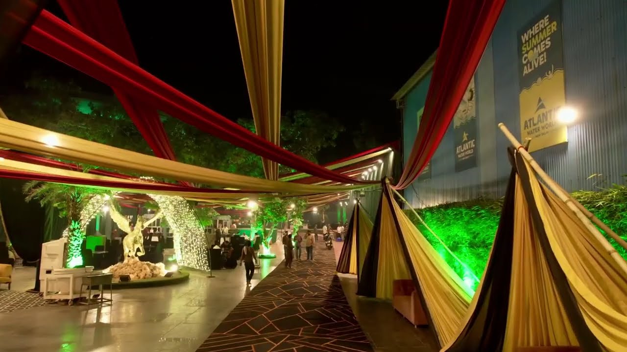 L ‘ Elegant Royal Banquet - Bast Wedding Venue in Kalindi Kunj   Drone shoot