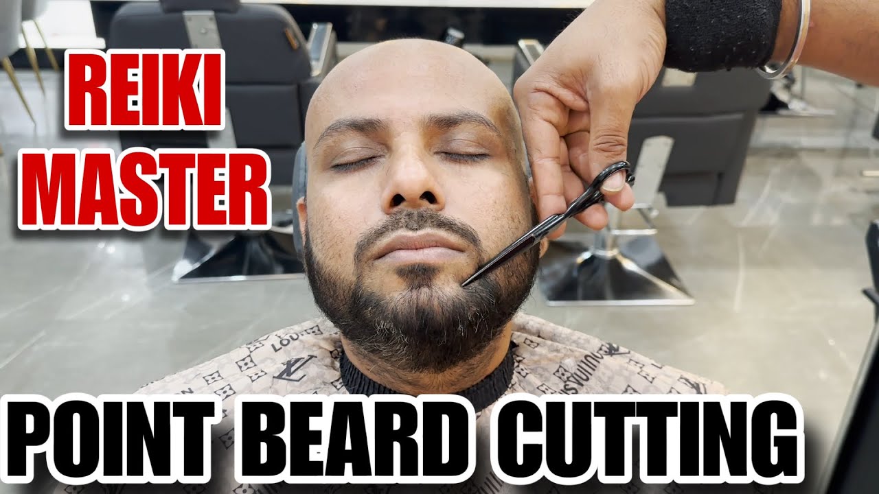 Scissor Asmr  relaxation 💈beard trimming, shape up by barber Basu to Reiki Master