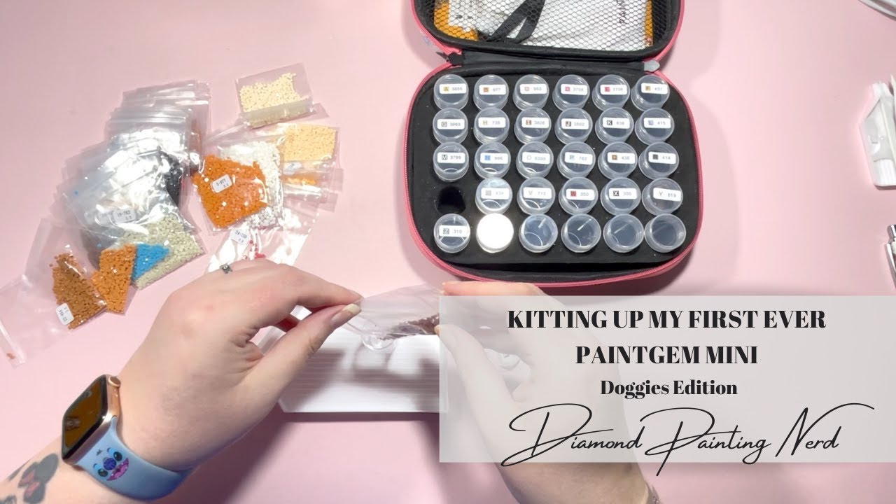 KITTING UP PAINTGEM MINI | DOGGIES EDITION | DIAMOND PAINTING NERD