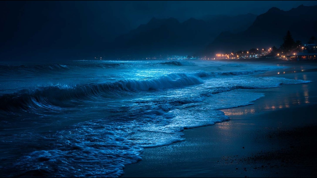 Fall Asleep In Under 3 Minutes - 10 Hours of Ocean Waves for Letting Thoughts Fade and Calm