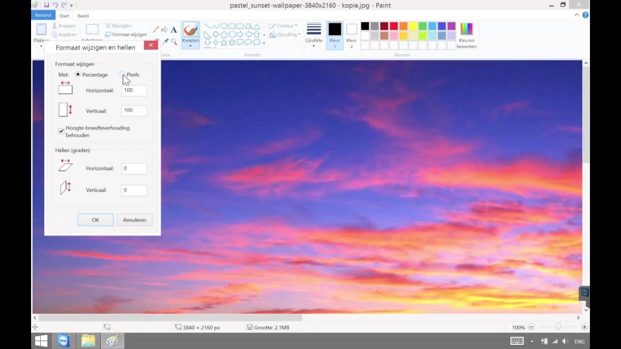 Foto's verkleinen op Windows
