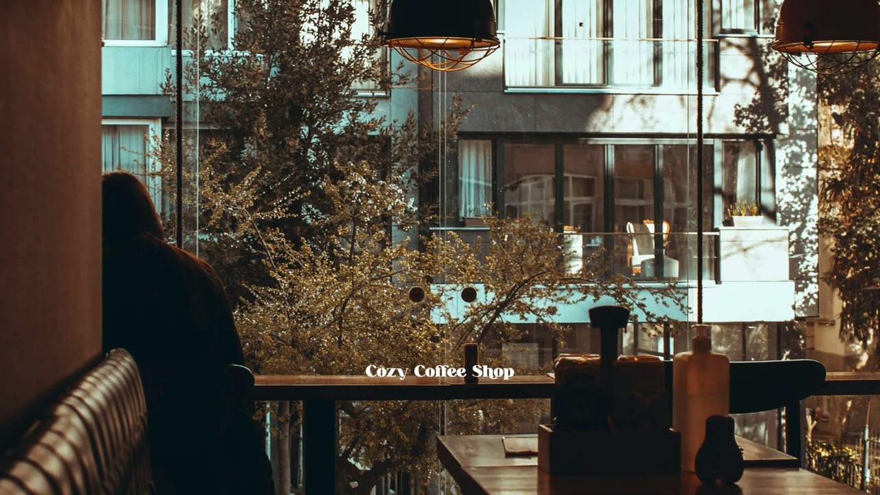 4K Cozy Coffee Shop ☕ Smooth Piano Jazz Music for Relaxing, Studying, Sleeping
