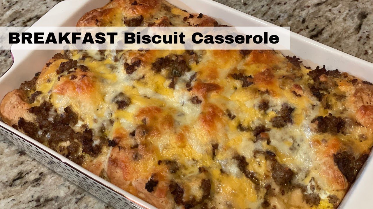 You'll make this every week! | Breakfast biscuit casserole!