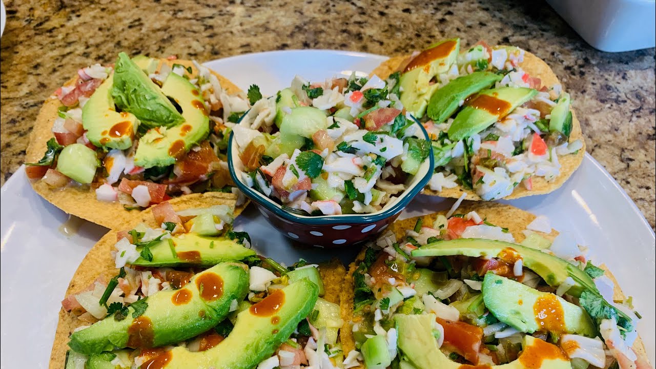 Tostadas de jaiba (receta Mejorada )