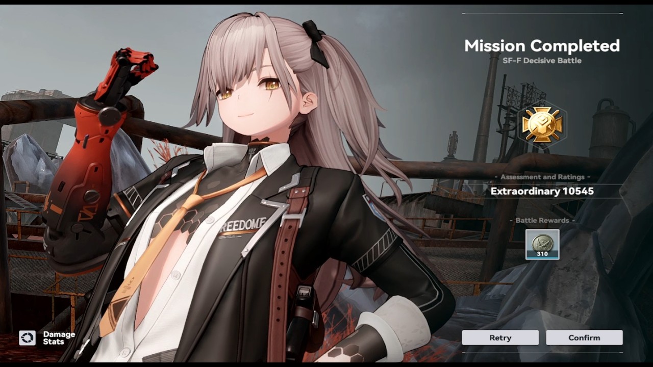 Girls Frontline 2: Exilium - Gunsmoke Frontline - Frost Rhino | Electric Team + OTs-14 V6
