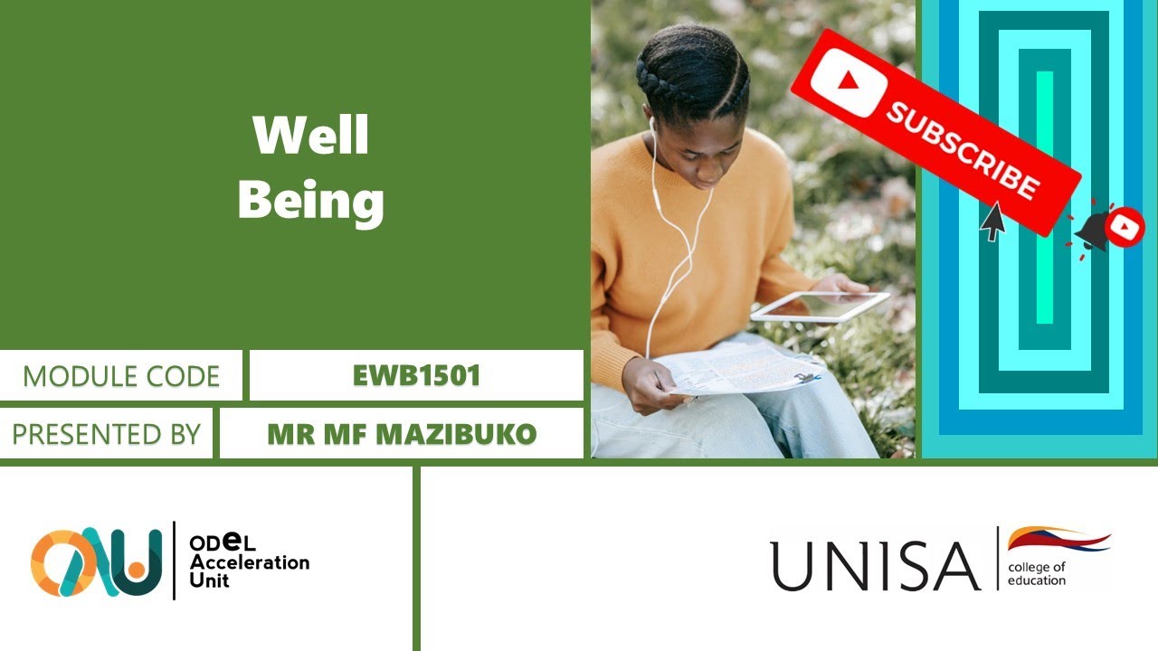 EWB1501: Well-Being presented by Mr MF Mazibuko