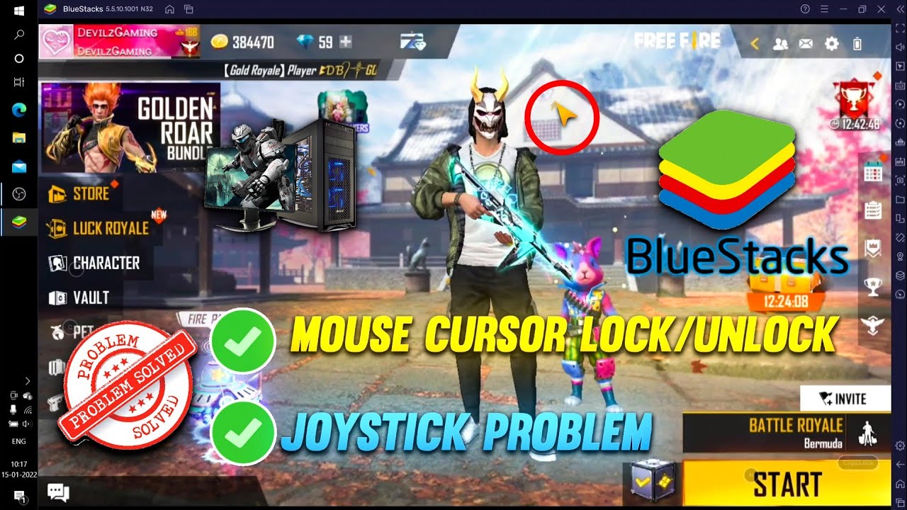 | Bluestacks Mouse Lock/Unlock + Joystick Stuck Settings | No.1 Real Settings Must Watch |💯💫