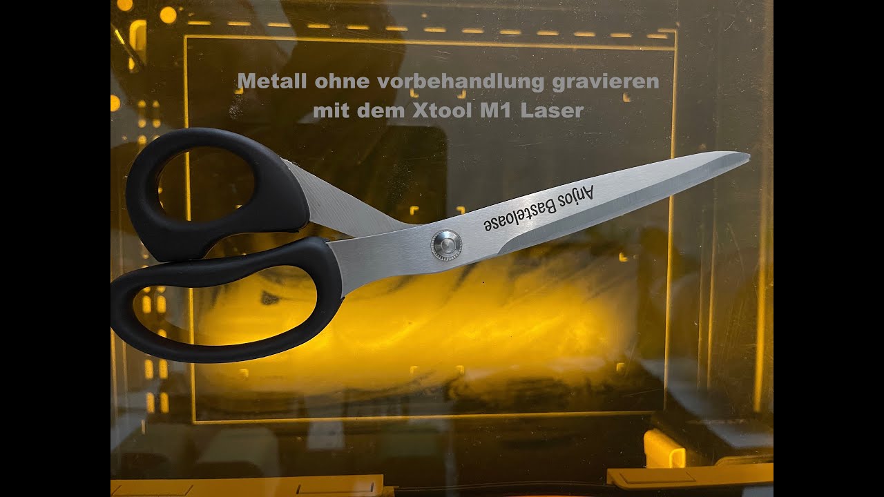 #Xtool M1 Hybridlaser Edelstahl ohne vorbehandlung Gravieren opt opt