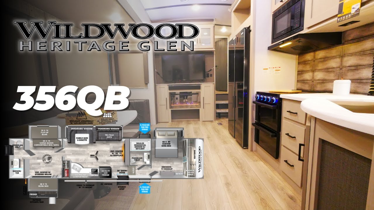 Tour the 2023 Wildwood Heritage Glen 356QB Fifth Wheel by Forest River