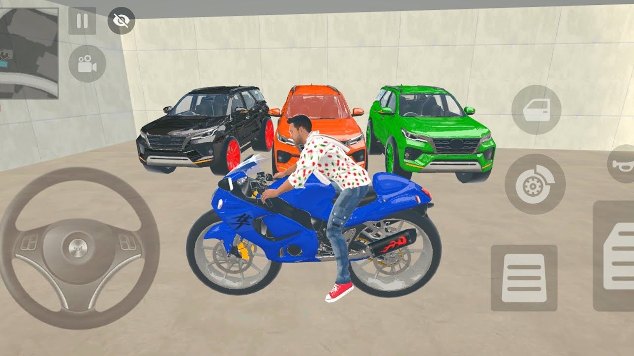 🎮 Franklin Parked 3 Toyota Innova in his home Garage| Indian Theft Auto Simulator | Harsh Gamer 🎮