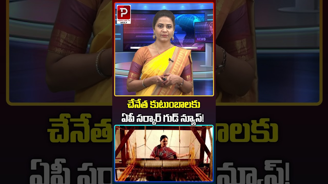 Good News From The AP Government For Handloom Weavers | CM Chandrababu Naidu | Popular TV Daily