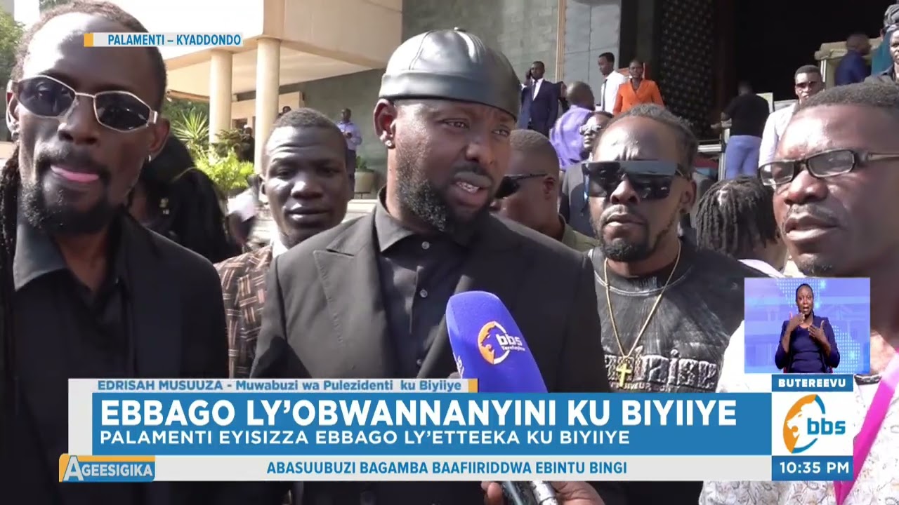 Palamenti Eyisizza Ebbago ly’Etteeka ku Biyiiye, Abayimbi ne Bannakatemba Balyogeddeko