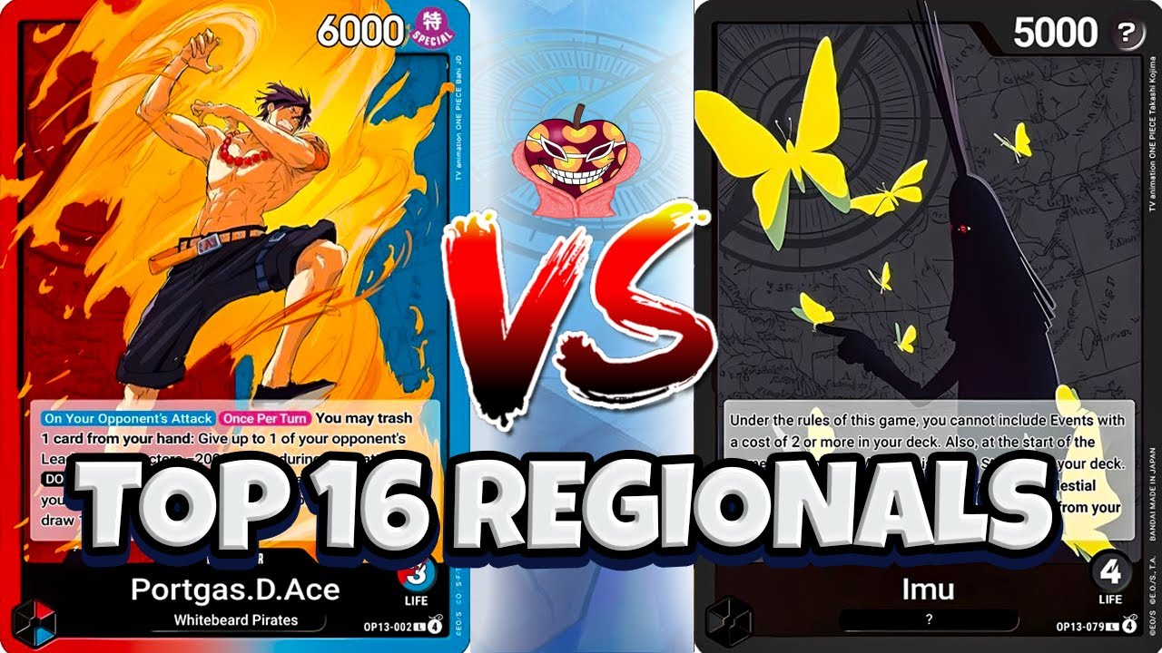 [OP13] CRAZIEST ENDING EVER?! Top 16 regionals!@DragoATX's Ace vs Zoru's imu One Piece TCG