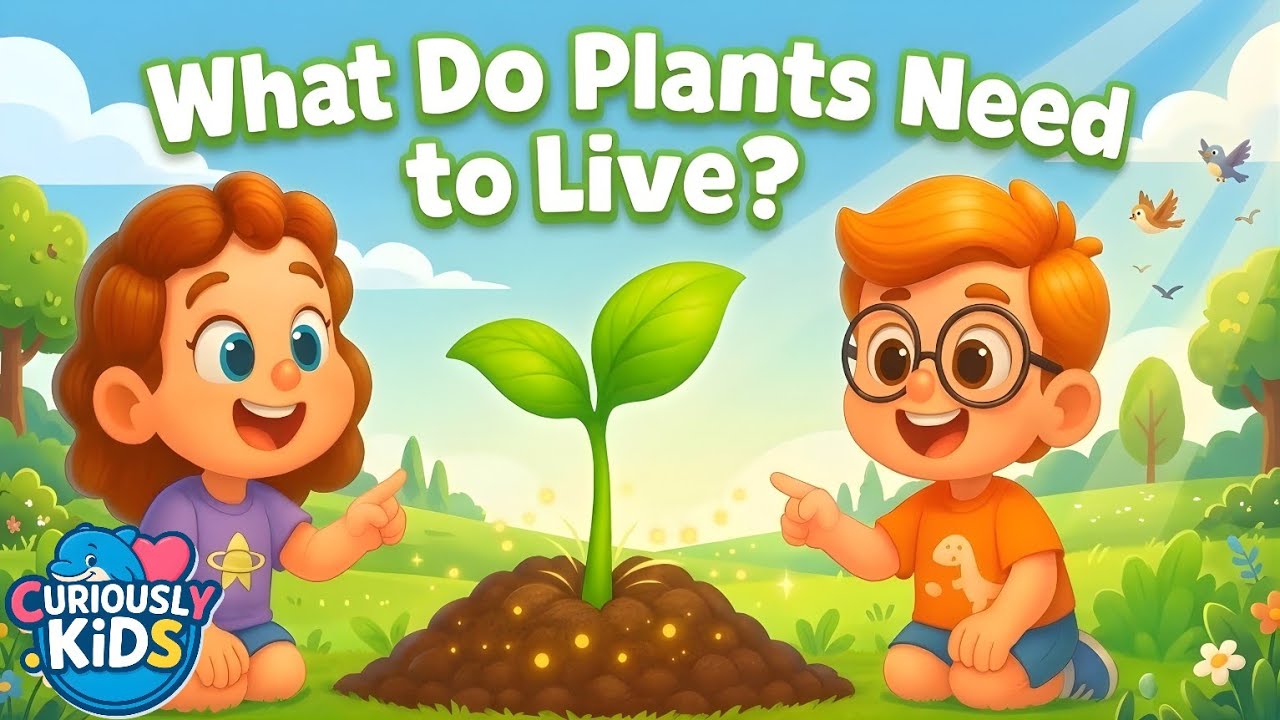 What Do Plants Need to Live? 🌱☀️💧 | Fun Plant Science for Kids | Curiously Kids