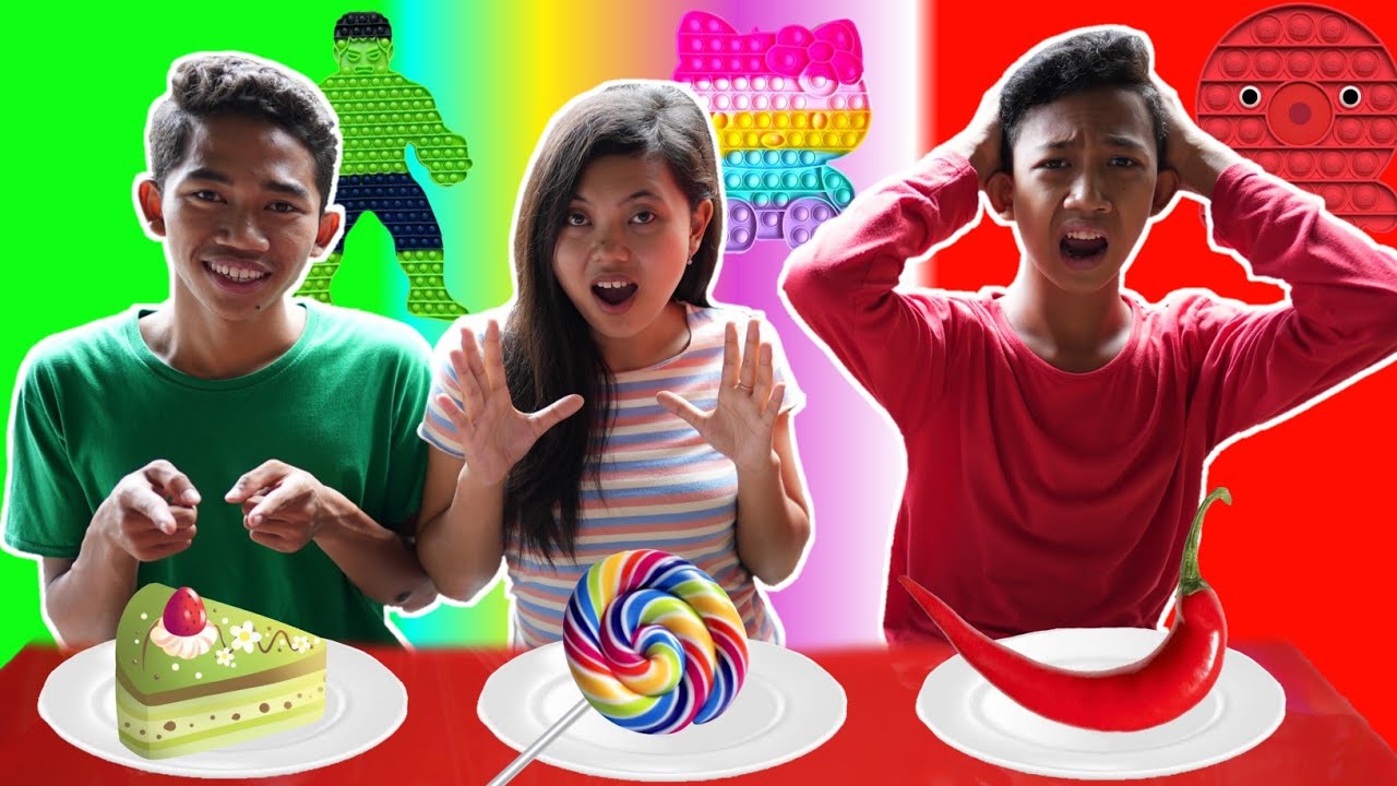 JANGAN SAMPAI SALAH PILIH MAKANAN SESUAI POP IT 1 WARNA PART 2! | Mikael TubeHD