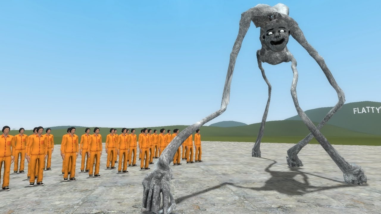 COUNTRY ROAD CREATURE from TREVOR HENDERSON vs HUMAN Mini Test in Garry's Mod GMod