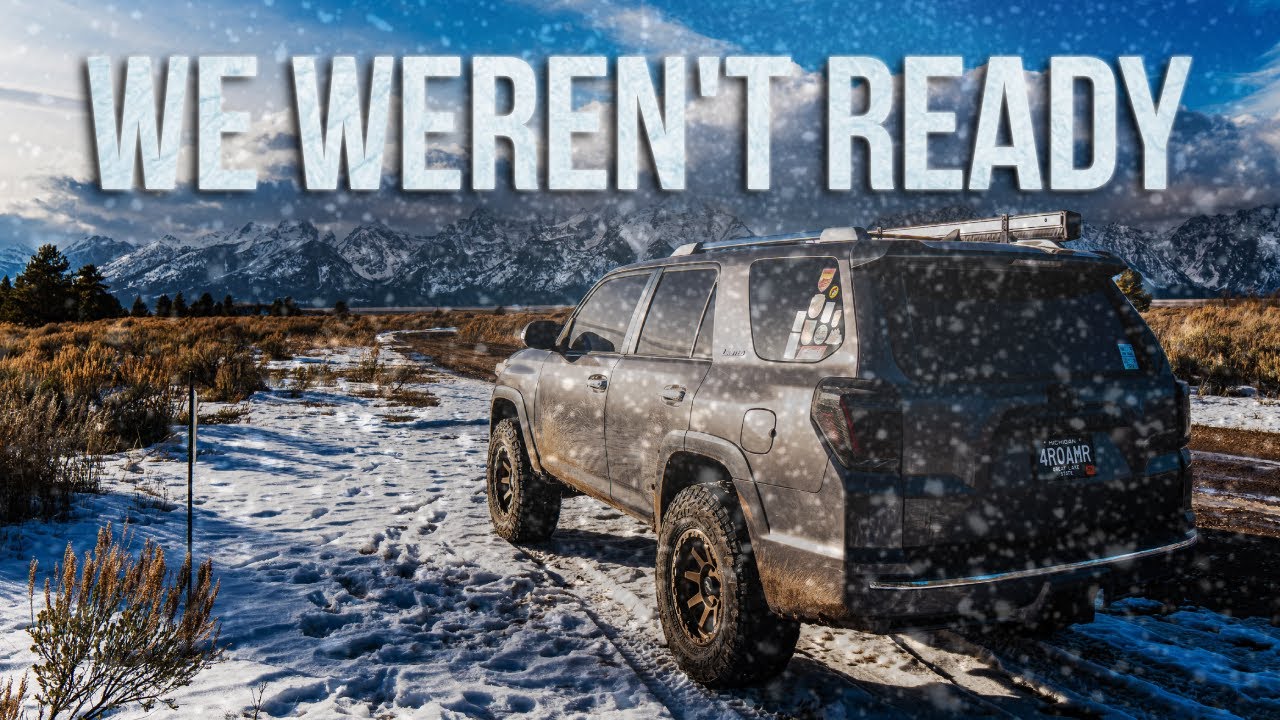 Мы не ожидали такой зимы в Тетонах.