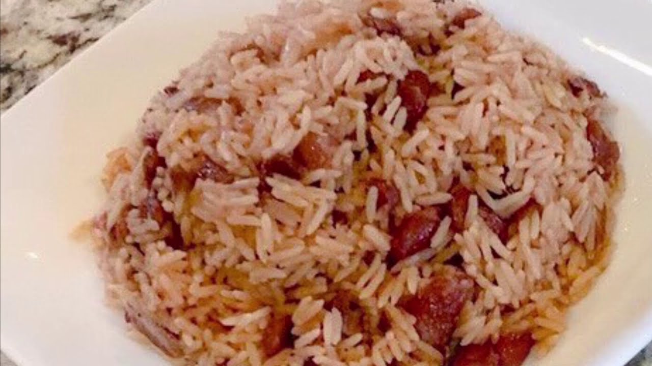 Haitian Rice and Beans - Best Rice and Beans Recipe - Riz National