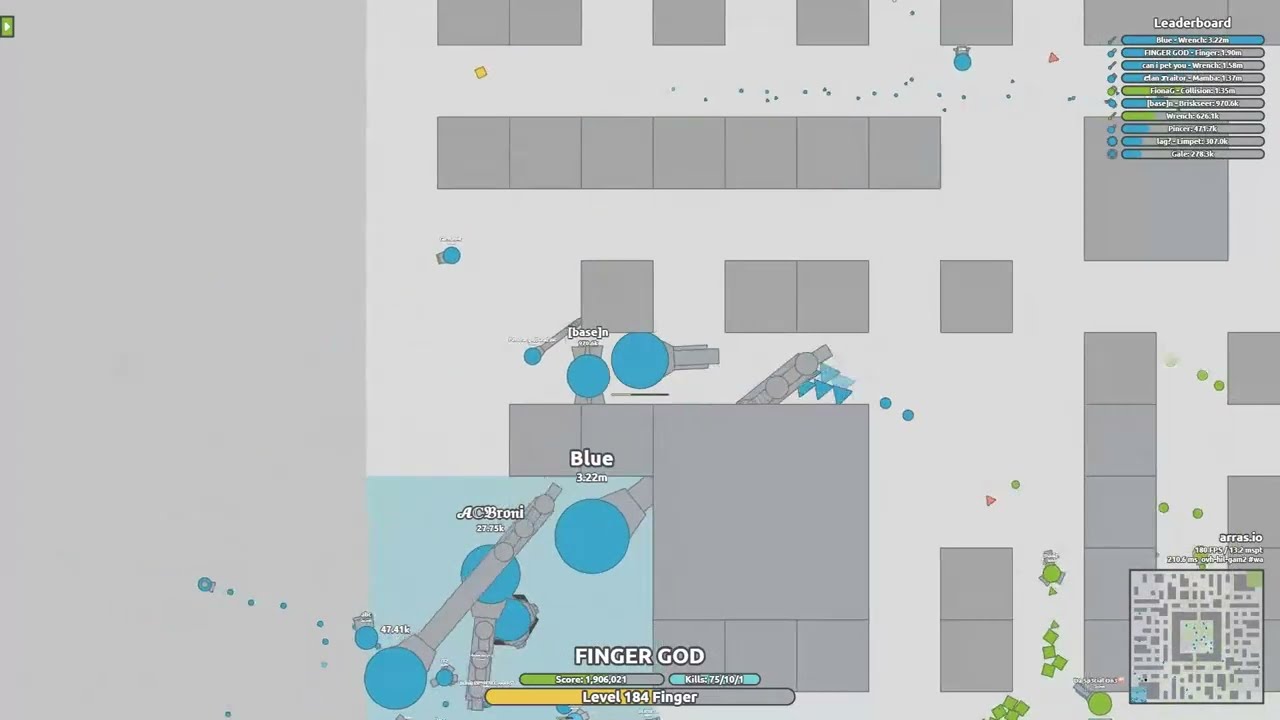 FINGER GOD - Finger 2 MIL | Maze 2TDM Arras.io - Ragnarock