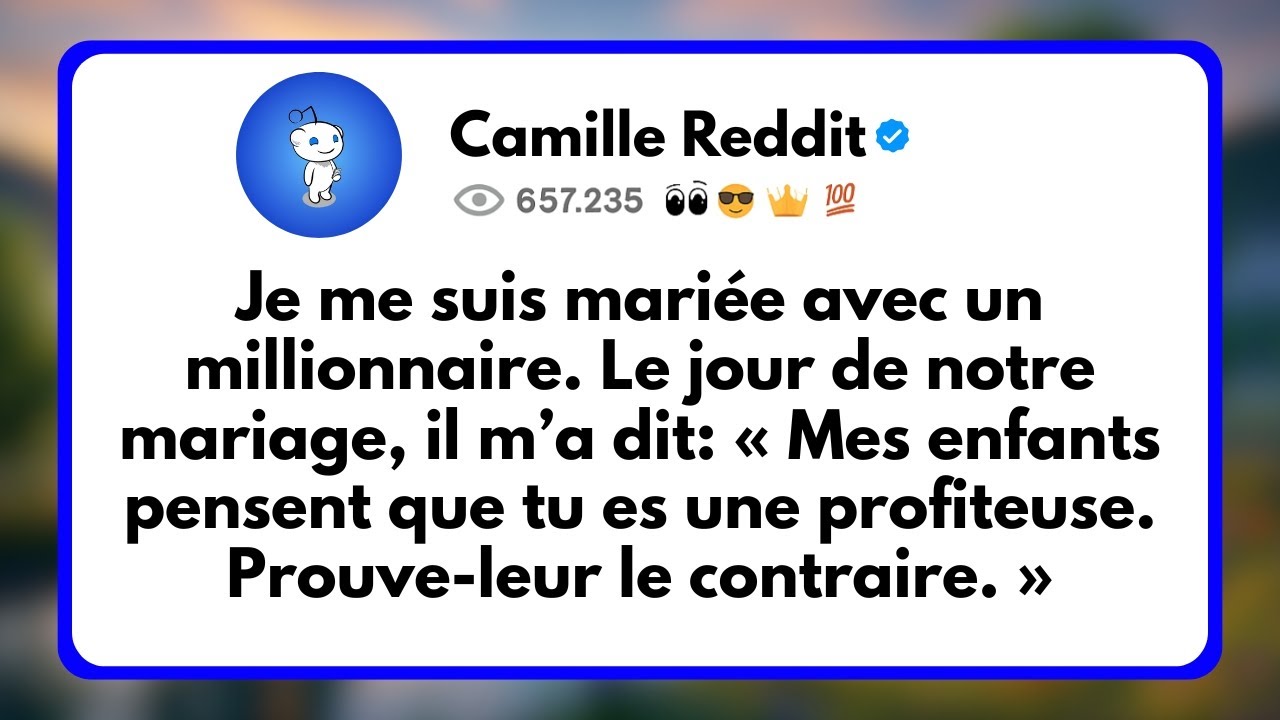 Je me Suis Mariée Avec un Millionnaire. Le Jour de Notre Mariage, il m’a dit : « Mes Enfants...