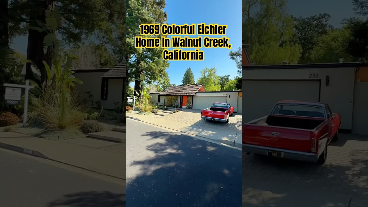 1969 Colorful Eichler Home In Walnut Creek, Ca #housetour #midcenturymodern #bayarea #hometour