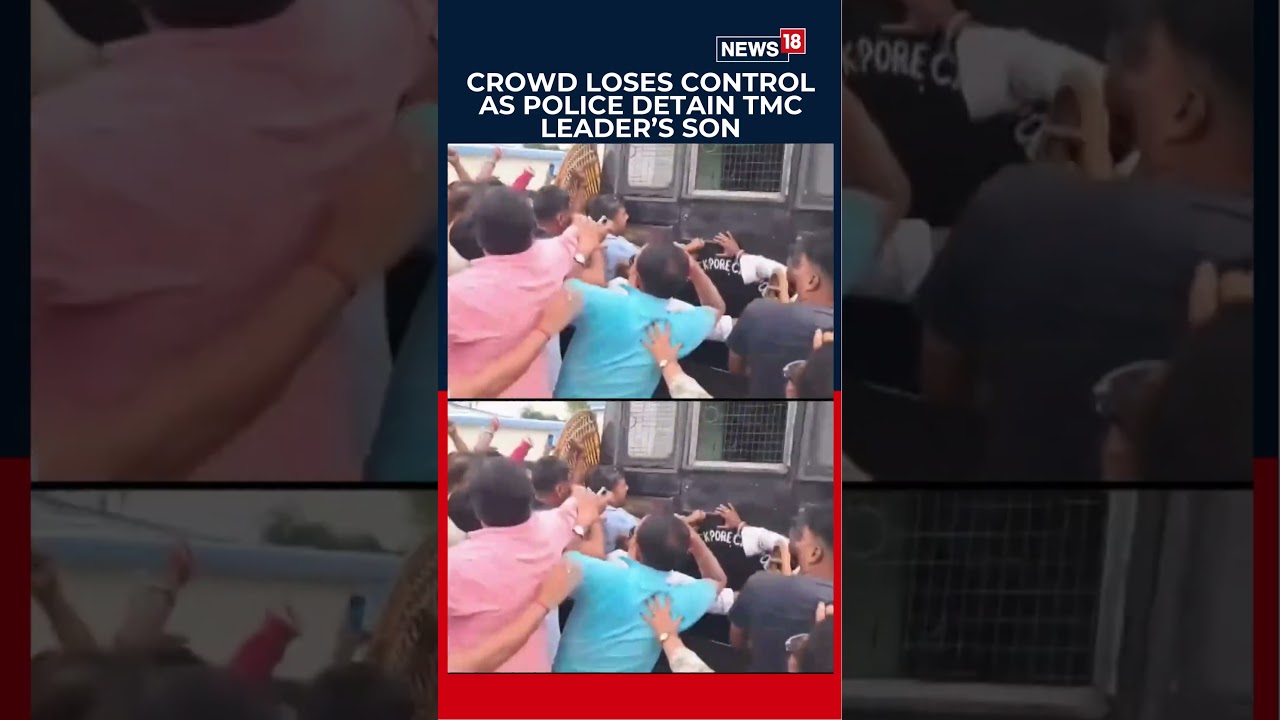 Crowd Loses Control as Naihati Police Detain TMC Leader&rsquo;s Son Avijit Chatterjee | N18S