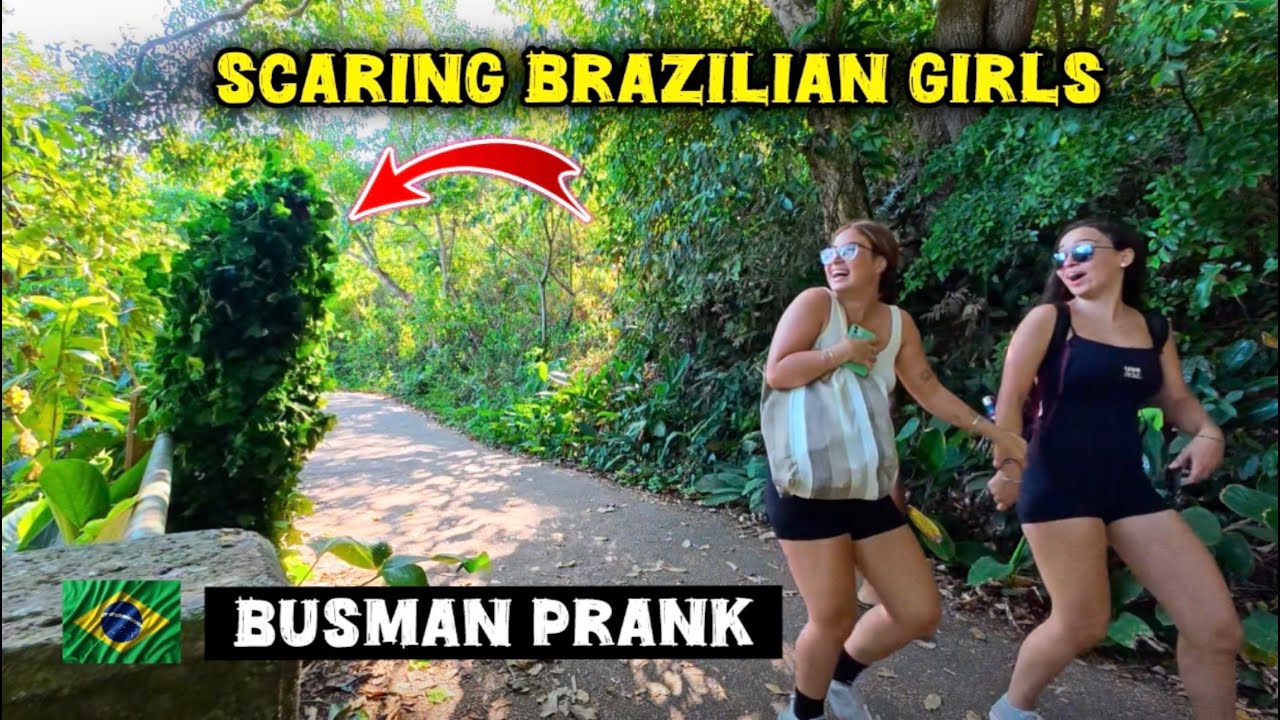 Bushman Prank: Scaring The Brazilians In Rio de Janeiro Brazil 🇧🇷