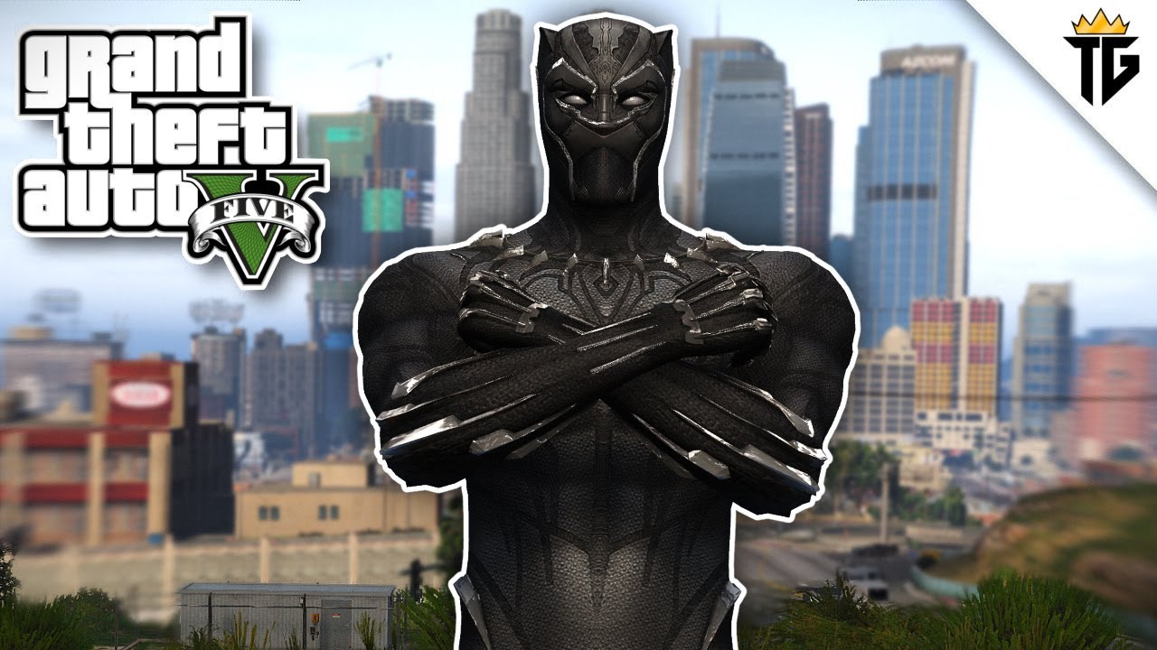 GTA 5 - The Ultimate BLACK PANTHER Mod! (4K Ultra HD Gameplay)