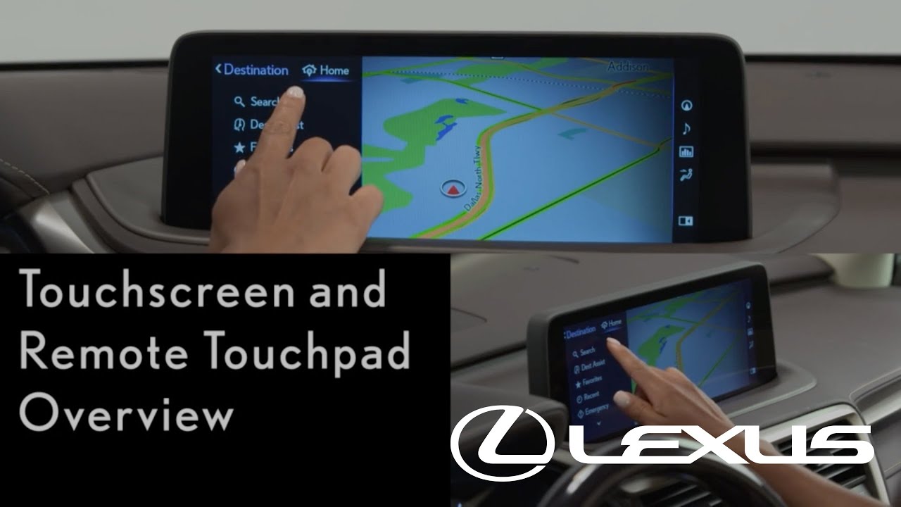 How-To Use the Touchscreen and Remote Touchpad | Lexus RX