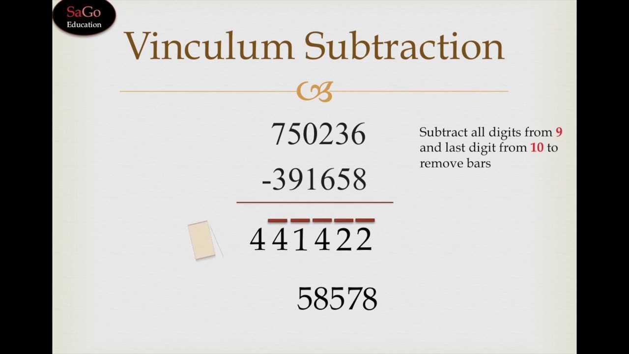 Vedic Maths Subtraction Trick by Vinculum Method | Vedic Maths Teacher Training Free Course Tutorial