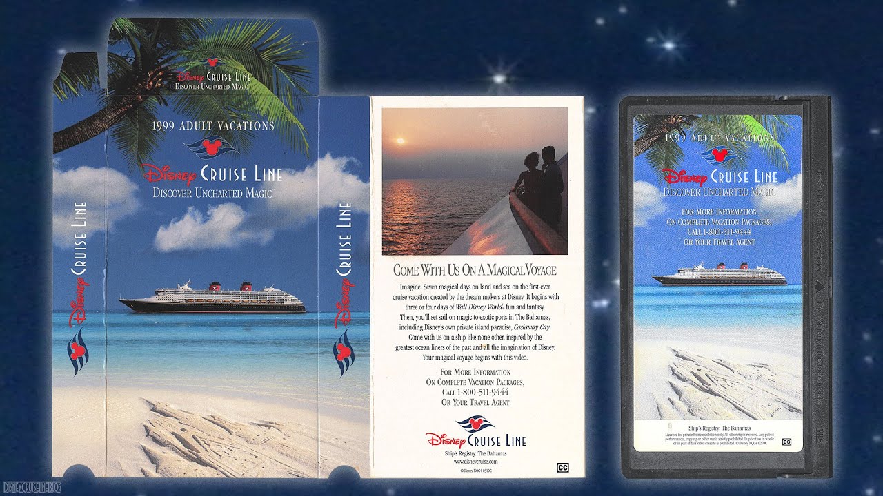 Рекламный ролик Disney Cruise Line «Отдых для взрослых» 1999 года, VHS