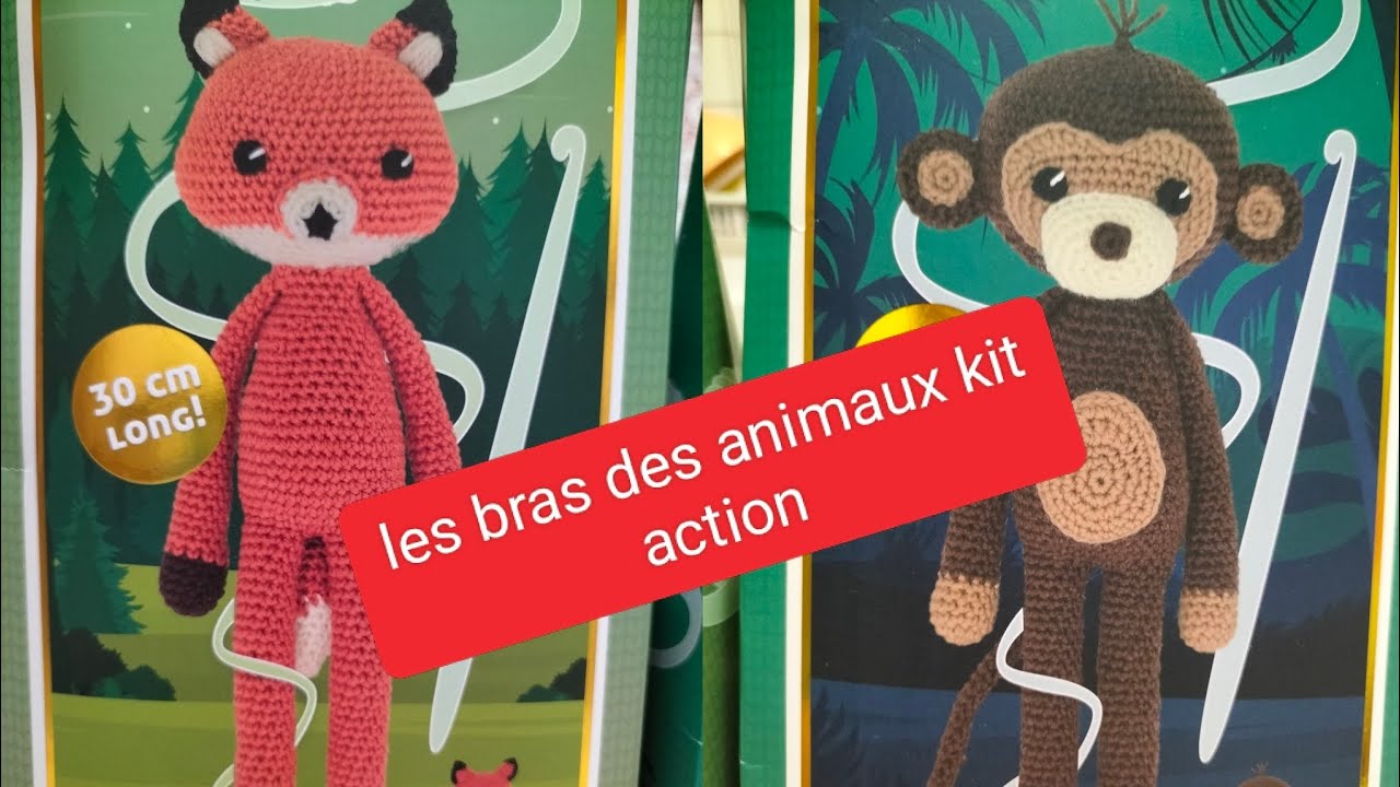 🤩Comment faire les bras des animaux des kits action 🤩😍 singe,renard,paresseux 🤩#kitaction 