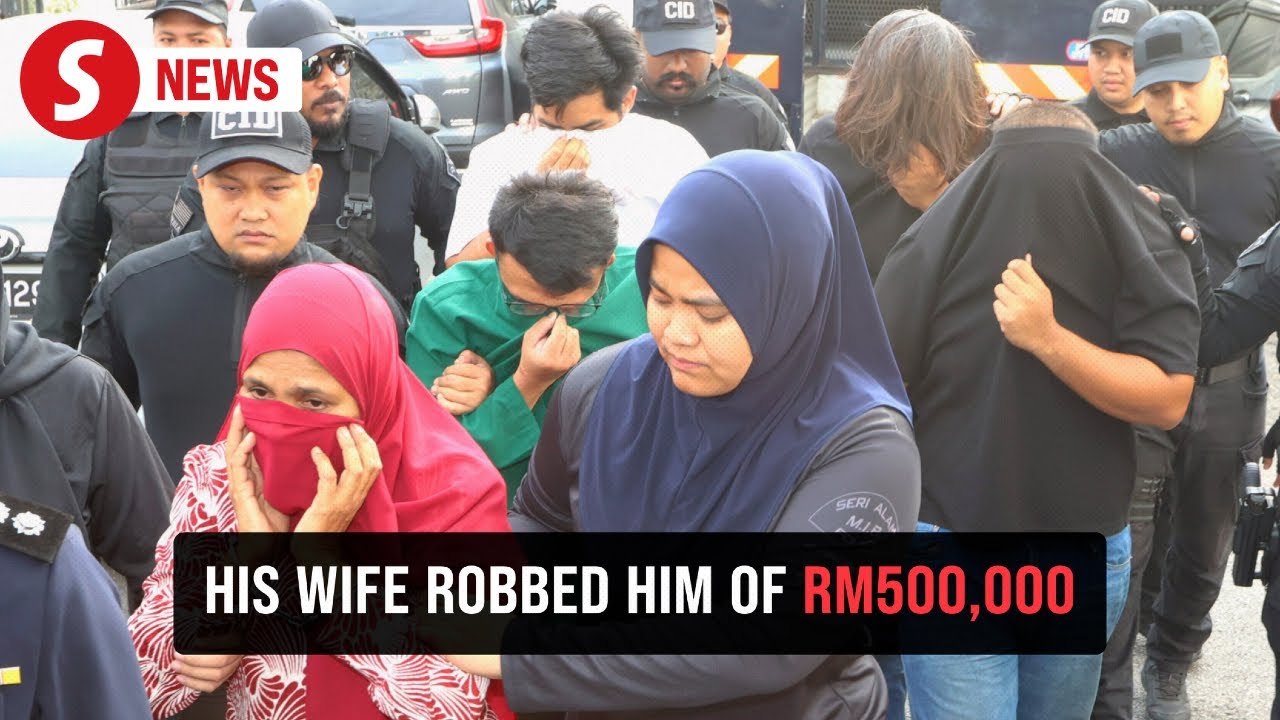 Victim's wife among six charged for robbery