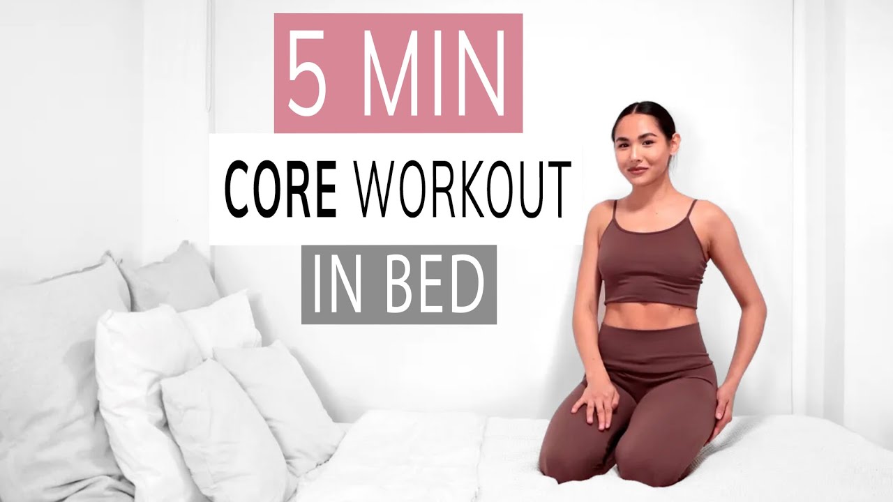 CORE WORKOUT IN BED | get toned abs at home