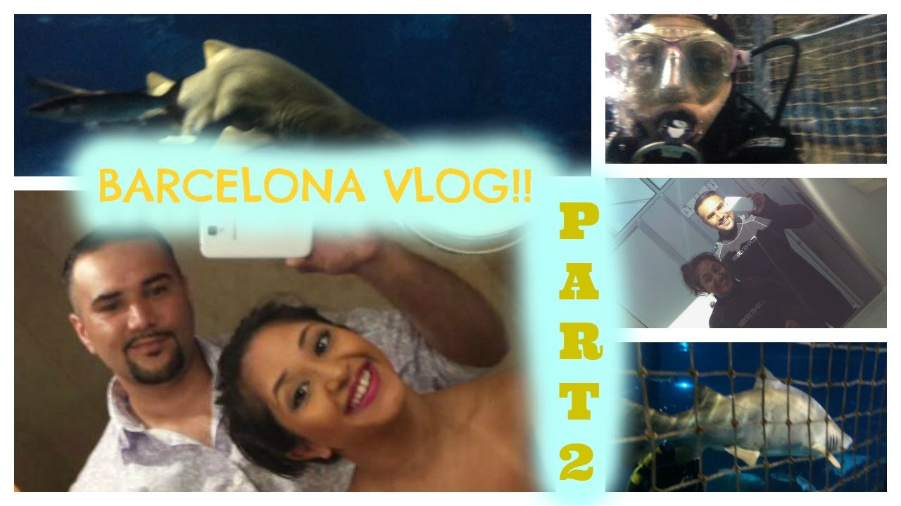 CAGE DIVING with SHARKS! - BARCELONA VLOG PART 2