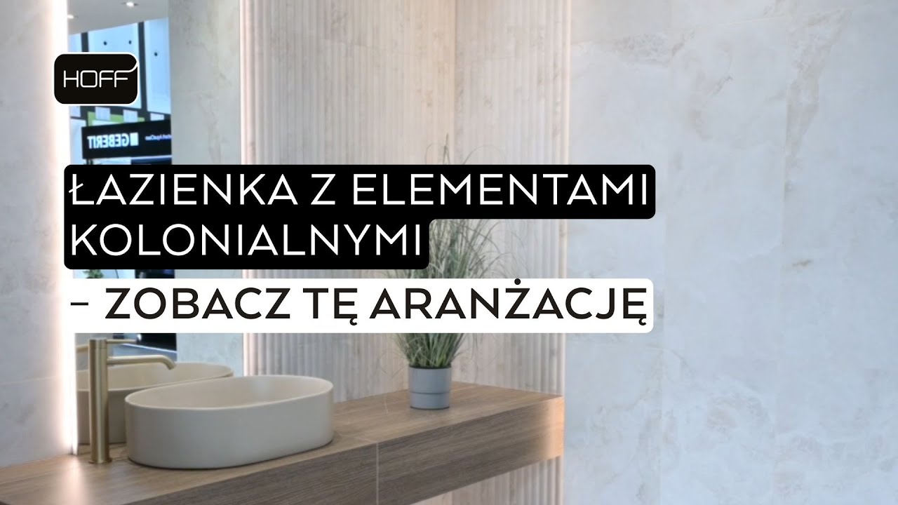 Niepowtarzalna łazienka z elementami kolonialnymi w postaci płytek Cadence Pattern Tubądzin