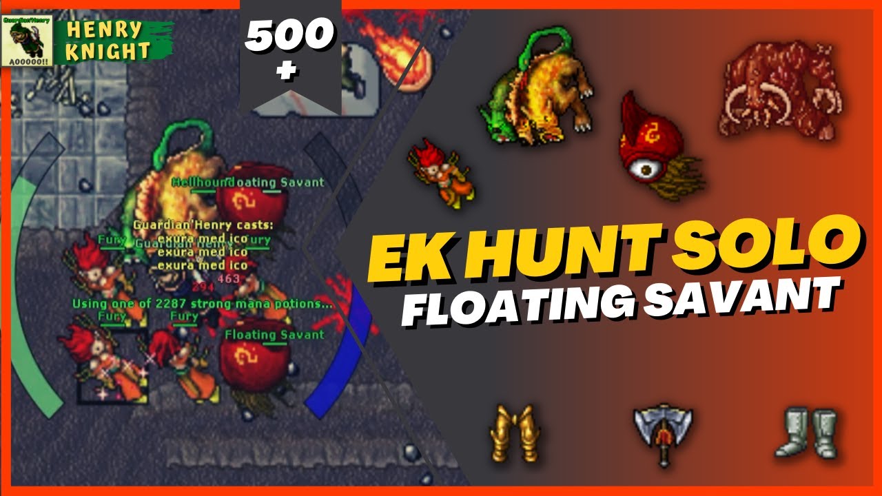 TIBIA: EK HUNT SOLO #86 FLOATING SAVANT (THE EXTENSION SITE)